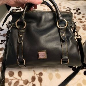 Small black Dooney and Bourke satchel bag